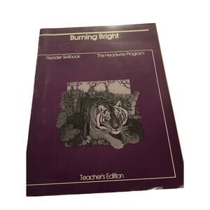Burning Bright Teacher Edition Headway Program Level H Open Court 1985 Anderson